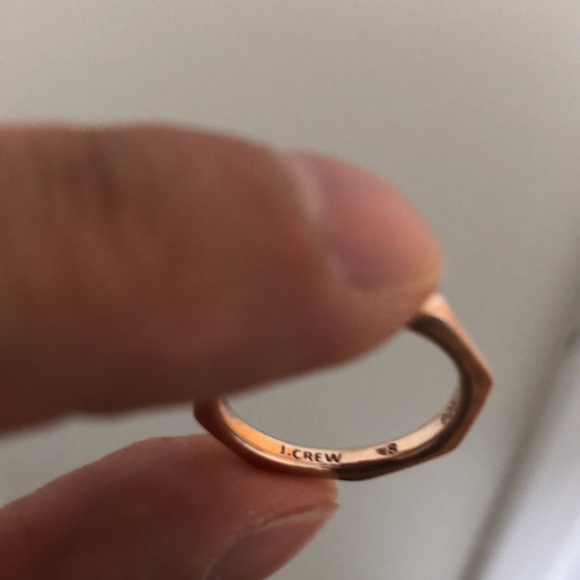 J. Crew hexagon gold vermeil rings - Picture 3 of 5